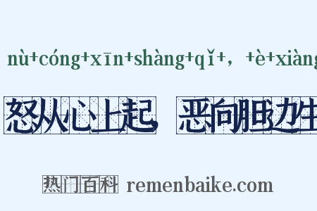怒从心上起，恶向胆边生是什么意思的图片